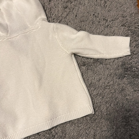 Carter’s White Baby Sweater With Bear Ears On Hoodie - Picture 9 of 11